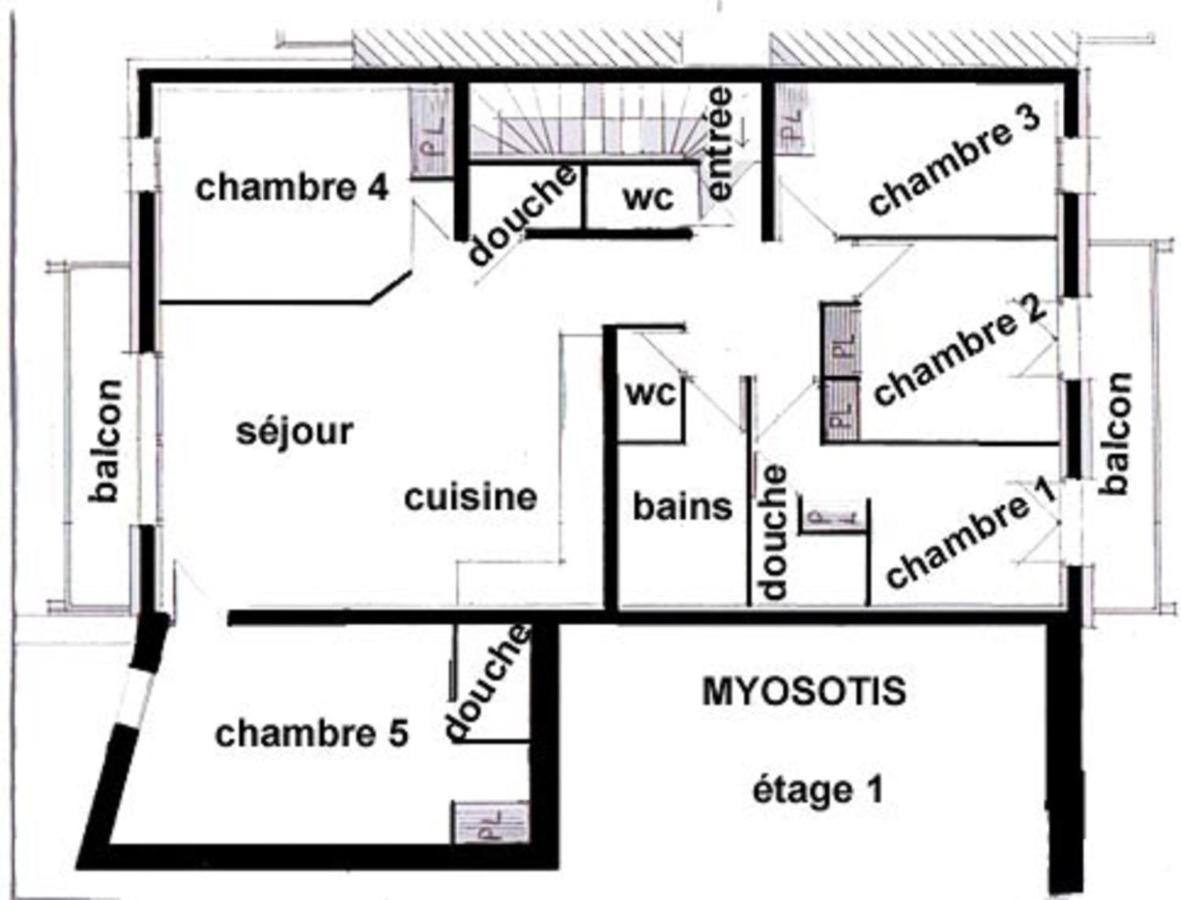 Appartement Myosotis Pour 10 Personnes Saint-Martin-de-Belleville Luaran gambar